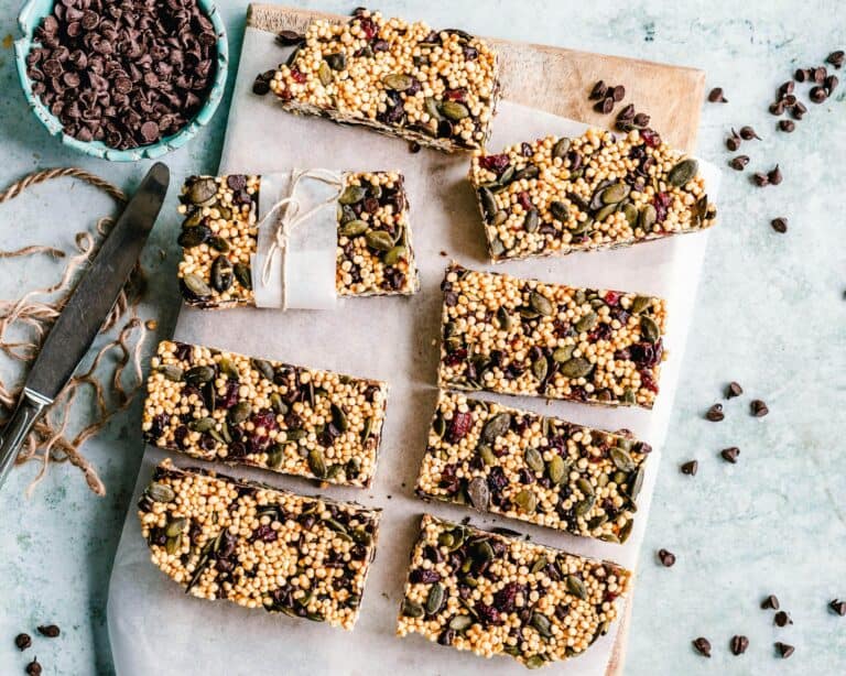 Healthy Pumpkin Seed and Cranberry Bars