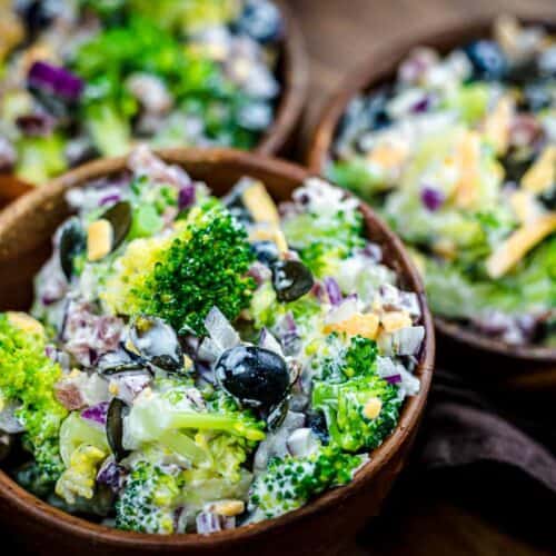 Southern-Style Broccoli Salad in a bowl.