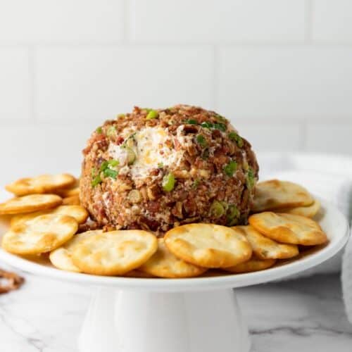 A pecan bacon cheeseball.