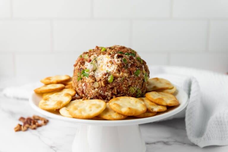 A pecan bacon cheeseball.