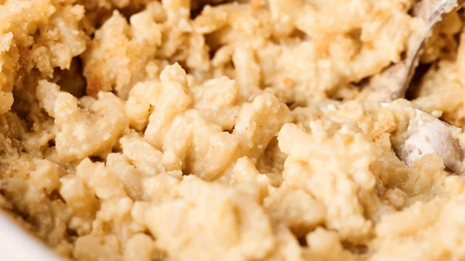 A close-up shot of Vegan Mac and Cheese.